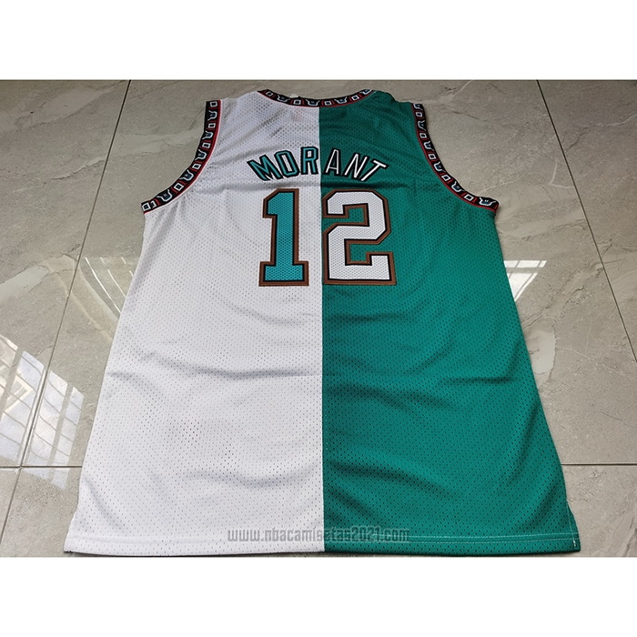 Camiseta Memphis Grizzlies Ja Morant #12 Split Edition Verde Blanco